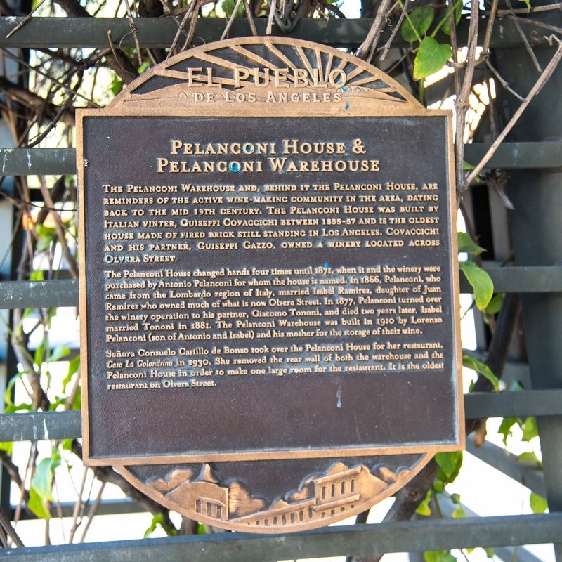 Pelanconi House & Pelanconi Warehouse Marker image. Click for full size.