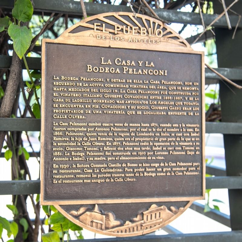 La Casa y la Bodega Pelanconi Marker image. Click for full size.