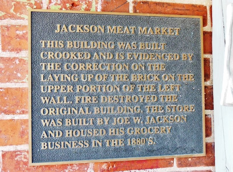 Jackson Meat Market Marker image. Click for full size.
