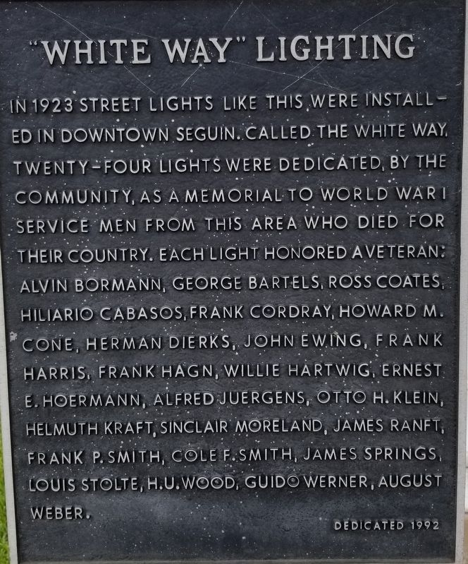 "White Way" Lighting Marker image. Click for full size.