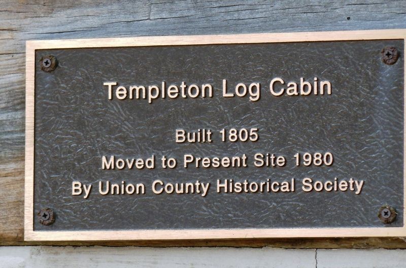 Templeton Log Cabin Marker. Click for full size. Templeton Log Cabin Marker image. Click for full size.