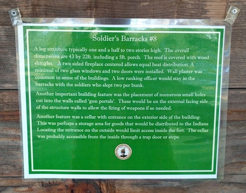 Soldier’s Barracks #8 Marker. Click for full size. Soldier’s Barracks #8 Marker image. Click for full size.