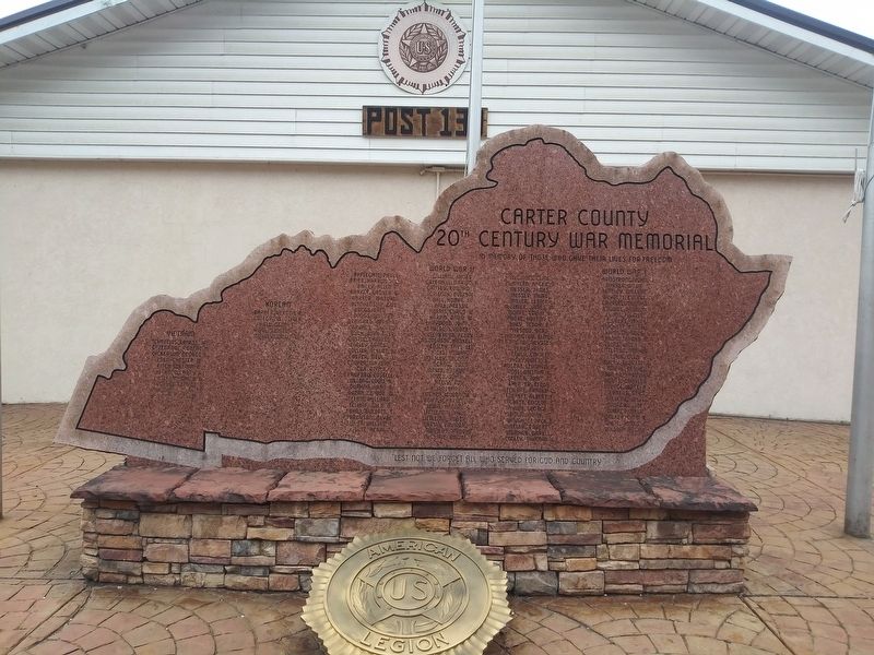 Carter County 20th Century War Memorial image. Click for full size.