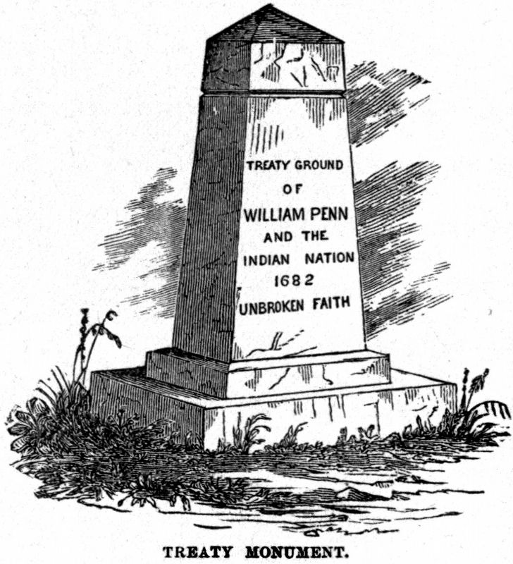 Treaty Ground of William Penn Marker image. Click for full size.