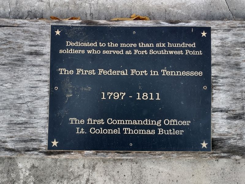 The First Federal Fort in Tennessee Marker image. Click for full size.