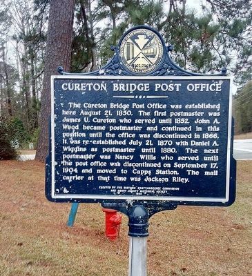Cureton Bridge Post Office Marker image. Click for full size.