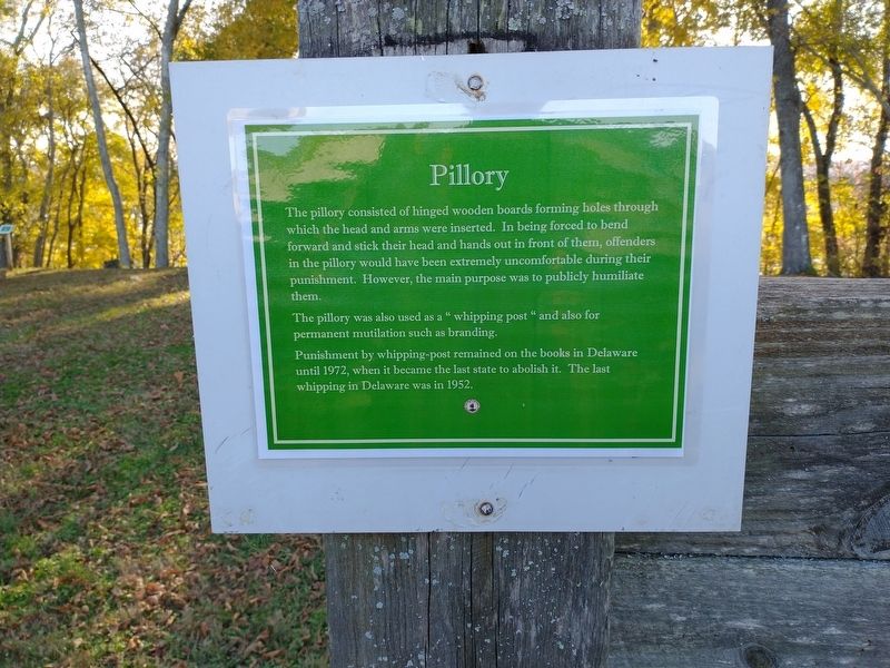 Pillory Marker. Click for full size. Pillory Marker image. Click for full size.