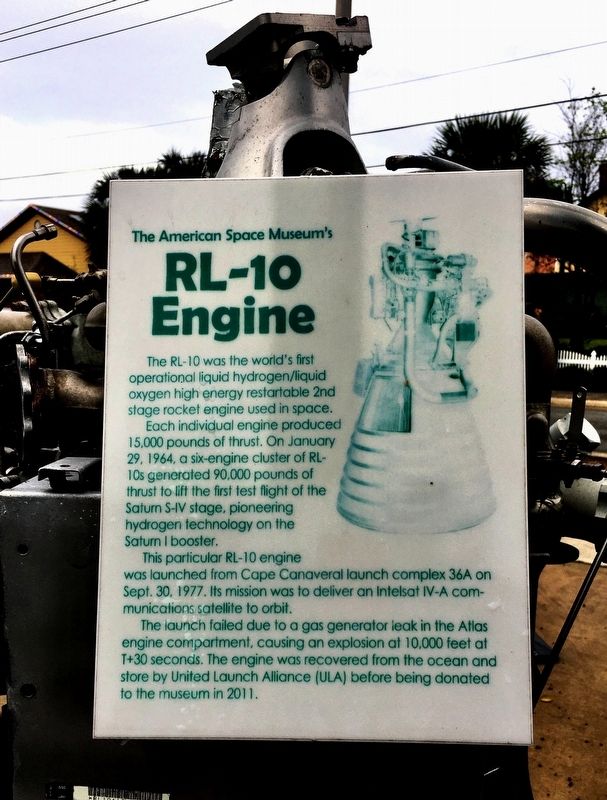 RL-10 Engine Marker image. Click for full size.