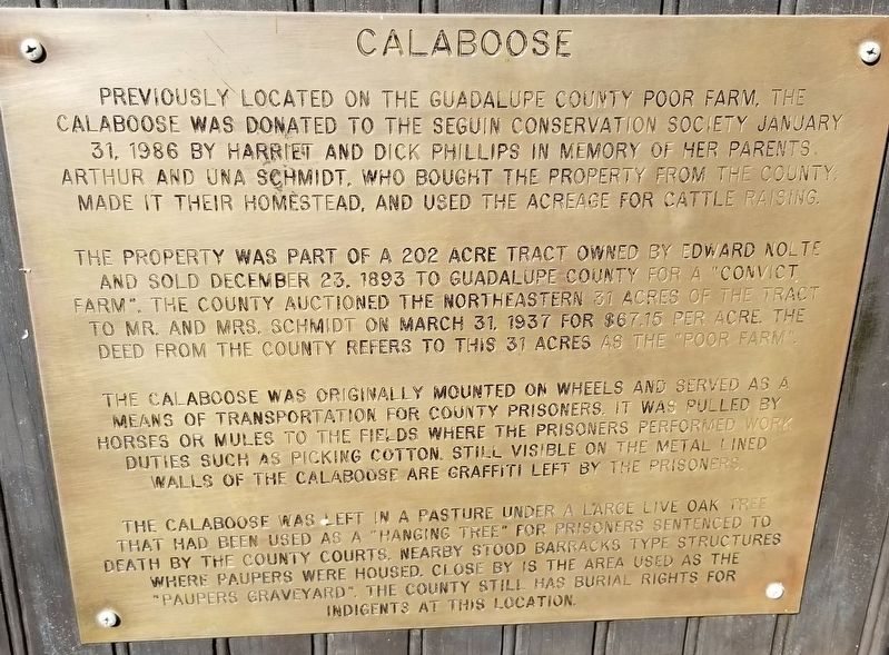Calaboose Marker image. Click for full size.