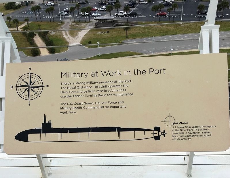Military at Work in the Port Marker image. Click for full size.