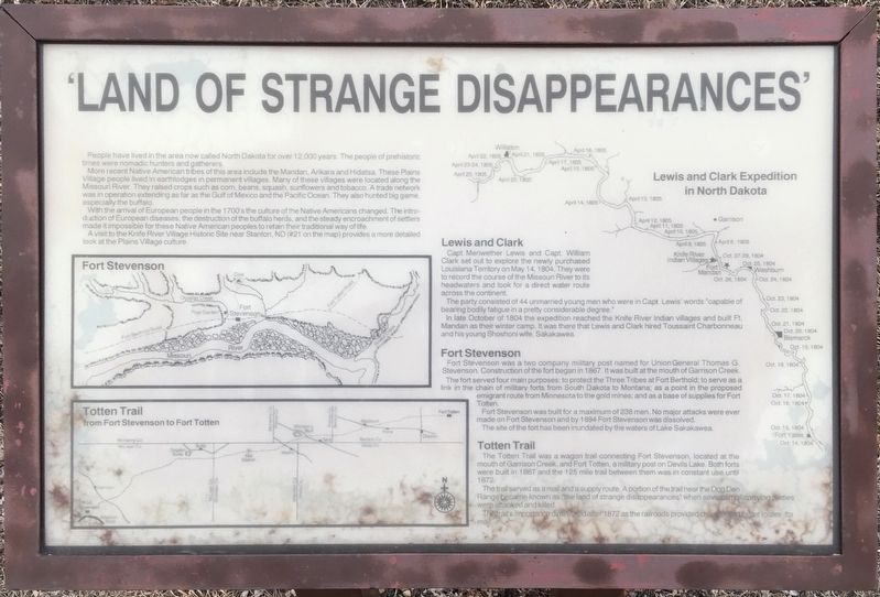 Land of Strange Disappearances Marker image. Click for full size.