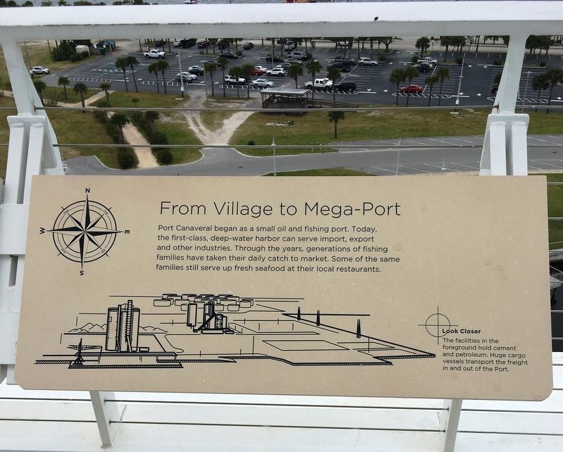 From Village to Mega-Port Marker image. Click for full size.