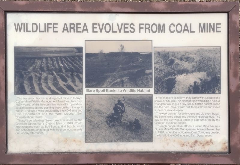 Wildlife Area Evolves From Coal Mine Marker image. Click for full size.