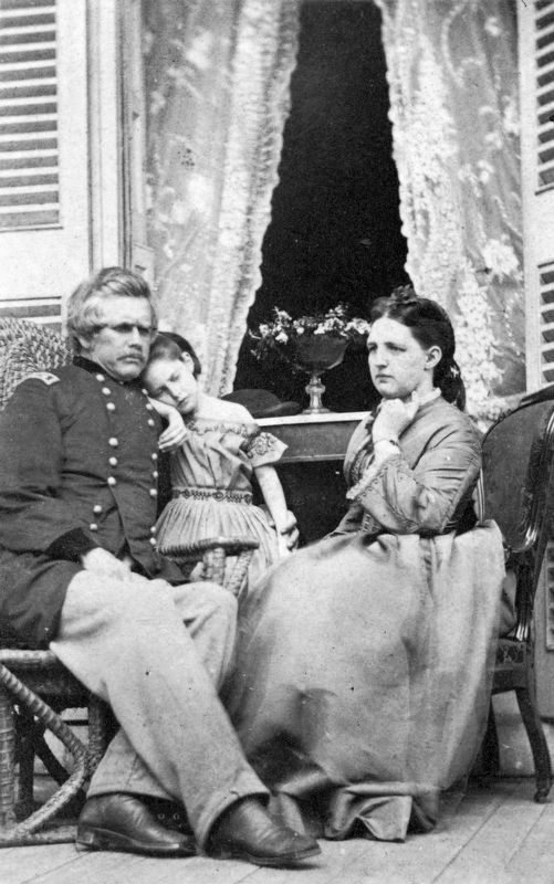 Maj. Gen. Edward Otho Cresap Ord<br>His Wife Mary Mercer Ord<br>and Daughter Lucy. image. Click for full size.