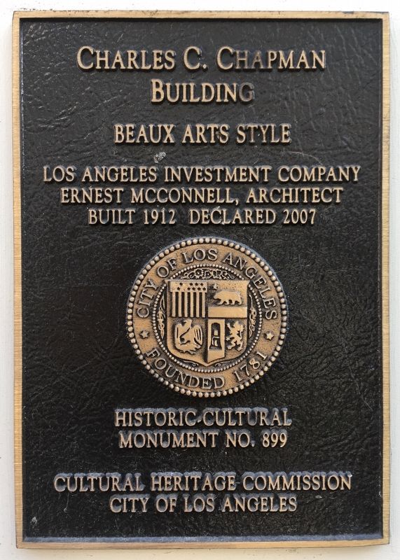 Chapman Building Marker image. Click for full size.