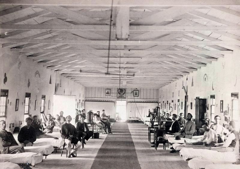 Ward K, Armory Square Hospital,<br>Washington, D.C. August 1865. Click for full size. Ward K, Armory Square Hospital,<br>Washington, D.C. August 1865 image. Click for full size.