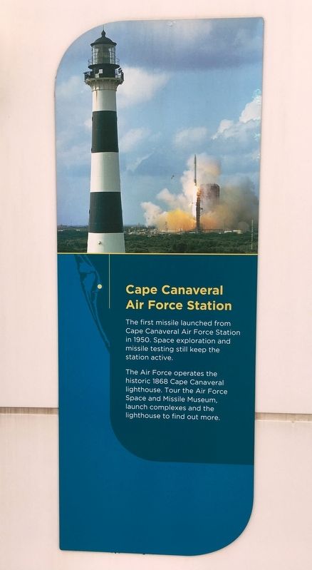 Cape Canaveral Air Force Station Marker. Click for full size. Cape Canaveral Air Force Station Marker image. Click for full size.