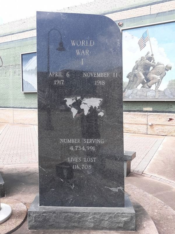 Atlanta Veterans Memorial - World War I. Click for full size. Atlanta Veterans Memorial - World War I image. Click for full size.