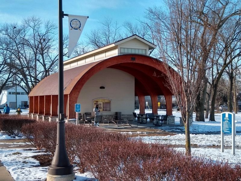 Pavilion Shore Park: Honoring a Rich History Marker. Click for full size. Pavilion Shore Park: Honoring a Rich History Marker image. Click for full size.