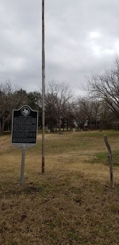 Thomas Deye Owings Marker and flagpole. Click for full size. Thomas Deye Owings Marker and flagpole image. Click for full size.