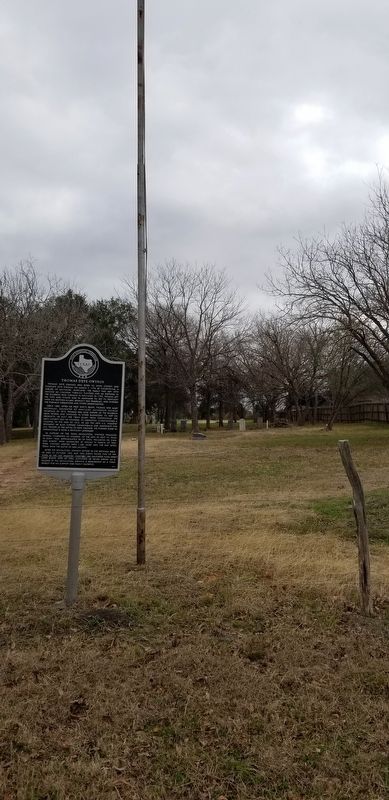 Thomas Deye Owings Marker and flagpole image. Click for full size.
