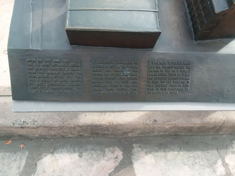 The Alamo 1900 Marker. Click for full size. The Alamo 1900 Marker image. Click for full size.