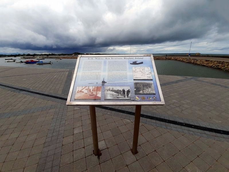 U.S. Naval Air Station Marker on the quay image, Touch for more information