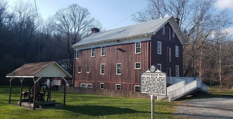 Easton Mill and Marker image. Click for full size.
