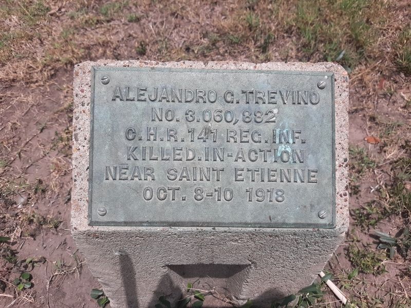 Alejandro G. Trevino Marker image. Click for full size.