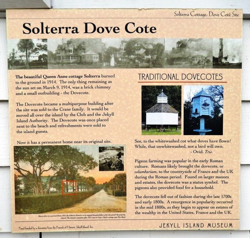 Solterra Dove Cote Marker image. Click for full size.
