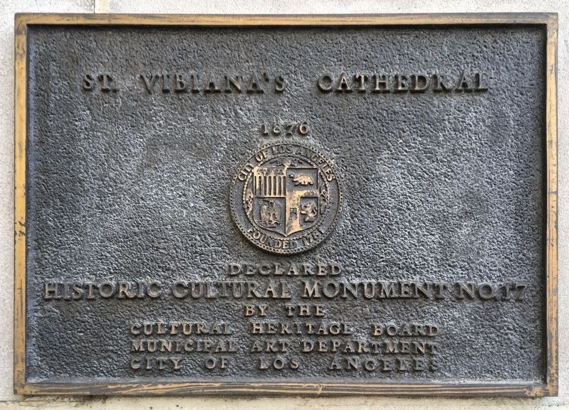 St. Vibiana�s Cathedral Marker image. Click for full size.