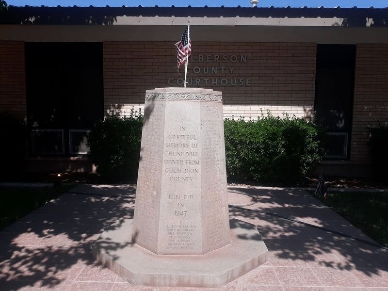 Culberson County Veterans Memorial image. Click for full size.