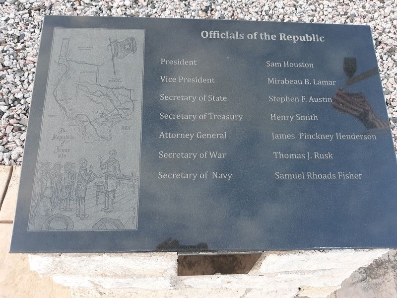 Officials of the Republic Marker image. Click for full size.
