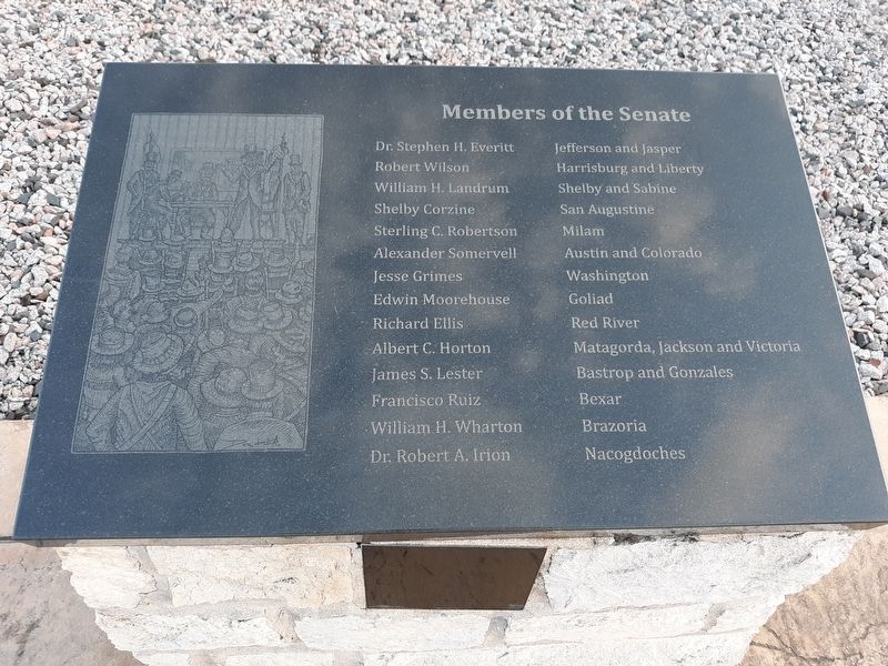 Members of the Senate Marker. Click for full size. Members of the Senate Marker image. Click for full size.