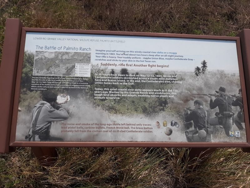 The Battle of Palmito Ranch Marker image. Click for full size.