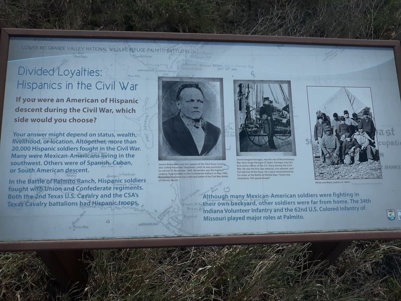 Lower Rio Grande Valley National Wildlife Refuge Palmito Battlefield Marker image. Click for full size.