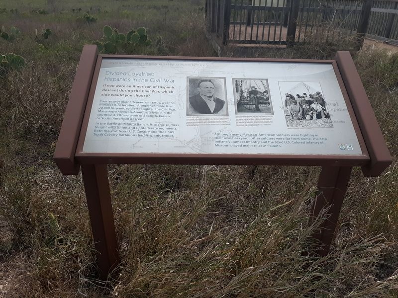 Lower Rio Grande Valley National Wildlife Refuge Palmito Battlefield Marker image. Click for full size.