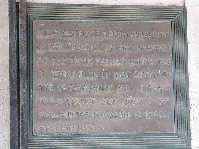 The Oldest House in Brownsville Marker. Click for full size. The Oldest House in Brownsville Marker image. Click for full size.