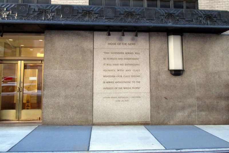 Home of The News Marker. Click for full size. Home of The News Marker image. Click for full size.