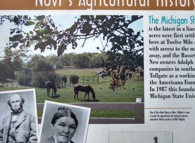 Sharing the Bounty: Novi's Agricultural History at Tollgate Marker — top left image. Click for full size. Sharing the Bounty: Novi's Agricultural History at Tollgate Marker — top left image image. Click for full size.