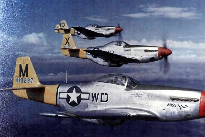 P-51D Mustangs of the 4th Fighter Squadron, 52nd Fighter Group. Click for full size. P-51D Mustangs of the 4th Fighter Squadron, 52nd Fighter Group image. Click for full size.