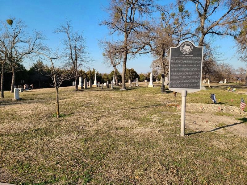 Abston Cemetery and Marker image. Click for full size.