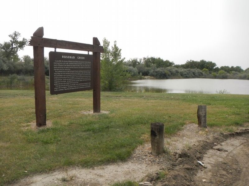 Rosebud Creek Marker. Click for full size. Rosebud Creek Marker image. Click for full size.