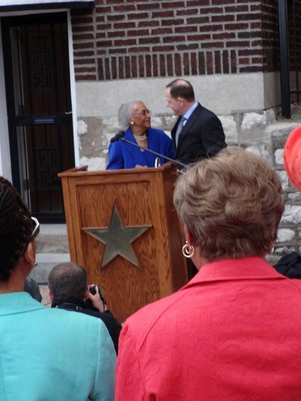 Frankie Muse Freeman Walk of Fame Dedication Ceremony. Click for full size. Frankie Muse Freeman Walk of Fame Dedication Ceremony image. Click for full size.
