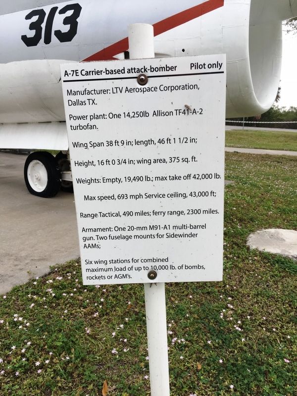 A-7E Carrier-based attack-bomber Marker image. Click for full size.