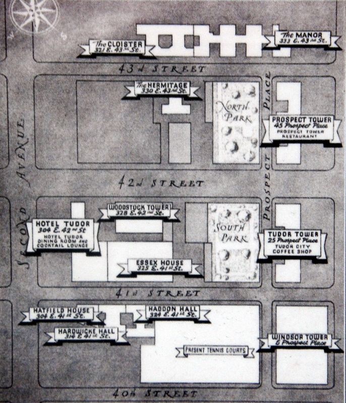 The Tudor City complex overview image. Click for full size.