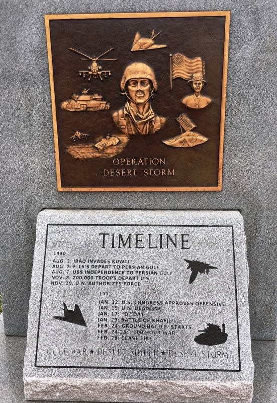 Operation Desert Storm Marker image. Click for full size.