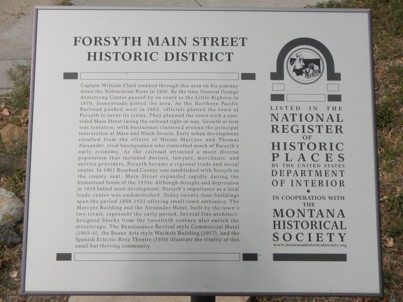 Forsyth Main Street Historic District Marker image. Click for full size.