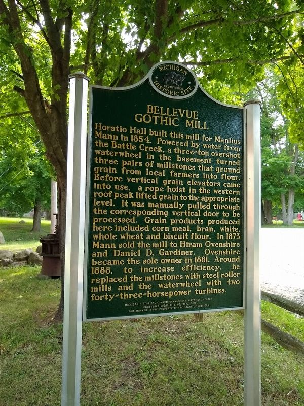 Bellevue Gothic Mill Marker image. Click for full size.