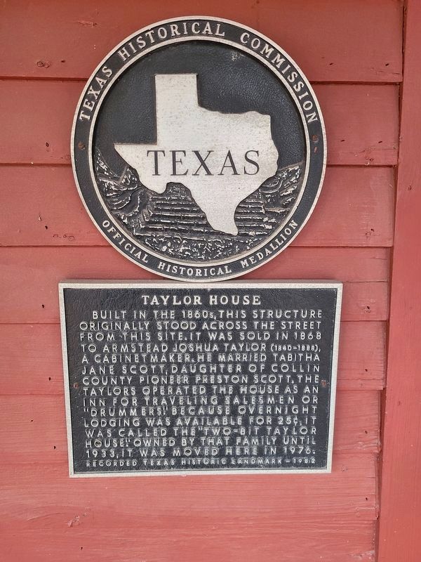 Taylor House Marker image. Click for full size.